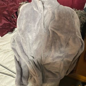 Grey plush jacket